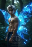 Brought to life through AI,Capturing the Pristine and Elusive Male Fairy.
