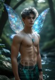 Brought to life through AI,Capturing the Pristine and Elusive Male Fairy.