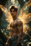 Brought to life through AI,Capturing the Pristine and Elusive Male Fairy.