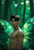 Brought to life through AI,Capturing the Pristine and Elusive Male Fairy.