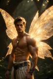 Brought to life through AI,Capturing the Pristine and Elusive Male Fairy.