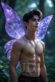 Brought to life through AI,Capturing the Pristine and Elusive Male Fairy.