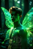 Brought to life through AI,Capturing the Pristine and Elusive Male Fairy.
