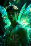 Brought to life through AI,Capturing the Pristine and Elusive Male Fairy.