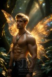 Brought to life through AI,Capturing the Pristine and Elusive Male Fairy.