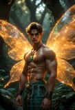 Brought to life through AI,Capturing the Pristine and Elusive Male Fairy.