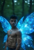 Brought to life through AI,Capturing the Pristine and Elusive Male Fairy.