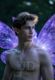 Brought to life through AI,Capturing the Pristine and Elusive Male Fairy.