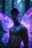 Brought to life through AI,Capturing the Pristine and Elusive Male Fairy.