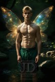 Brought to life through AI,Capturing the Pristine and Elusive Male Fairy.