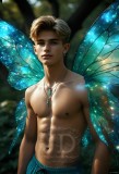 Brought to life through AI,Capturing the Pristine and Elusive Male Fairy.