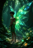 Brought to life through AI,Capturing the Pristine and Elusive Male Fairy.