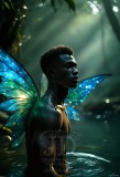 Brought to life through AI,Capturing the Pristine and Elusive Male Fairy.