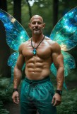 Brought to life through AI,Capturing the Pristine and Elusive Male Fairy.