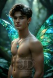 Brought to life through AI,Capturing the Pristine and Elusive Male Fairy.
