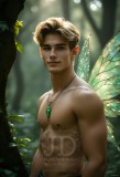 Brought to life through AI,Capturing the Pristine and Elusive Male Fairy.