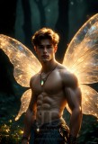 Brought to life through AI,Capturing the Pristine and Elusive Male Fairy.