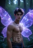 Brought to life through AI,Capturing the Pristine and Elusive Male Fairy.