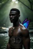 Brought to life through AI,Capturing the Pristine and Elusive Male Fairy.