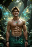 Brought to life through AI,Capturing the Pristine and Elusive Male Fairy.