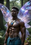 Brought to life through AI,Capturing the Pristine and Elusive Male Fairy.