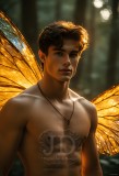 Brought to life through AI,Capturing the Pristine and Elusive Male Fairy.