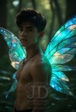 Brought to life through AI,Capturing the Pristine and Elusive Male Fairy.