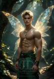 Brought to life through AI,Capturing the Pristine and Elusive Male Fairy.