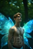 Brought to life through AI,Capturing the Pristine and Elusive Male Fairy.