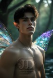 Brought to life through AI,Capturing the Pristine and Elusive Male Fairy.
