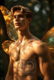 Brought to life through AI,Capturing the Pristine and Elusive Male Fairy.
