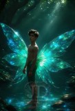 Brought to life through AI,Capturing the Pristine and Elusive Male Fairy.