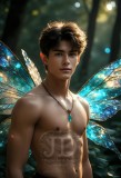 Brought to life through AI,Capturing the Pristine and Elusive Male Fairy.