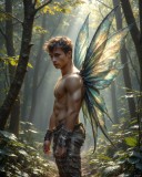 Brought to life through AI,Capturing the Pristine and Elusive Male Fairy.