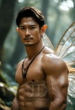 Brought to life through AI,Capturing the Pristine and Elusive Male Fairy.