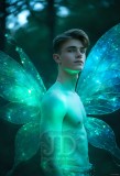 Brought to life through AI,Capturing the Pristine and Elusive Male Fairy.