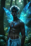Brought to life through AI,Capturing the Pristine and Elusive Male Fairy.