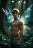 Brought to life through AI,Capturing the Pristine and Elusive Male Fairy.