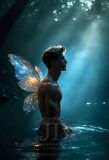 Brought to life through AI,Capturing the Pristine and Elusive Male Fairy.