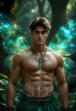 Brought to life through AI,Capturing the Pristine and Elusive Male Fairy.