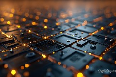 JeffDupler.com: Cyber tech copper - HD Desktop Wallpaper FREE 4k.