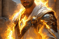 Elemental Mages,handsome men,fantasy,and magic,brought to life through the magic of AI