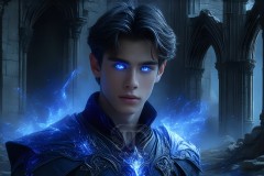 Elemental Mages,handsome men,fantasy,and magic,brought to life through the magic of AI