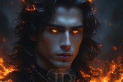 Elemental Mages,handsome men,fantasy,and magic,brought to life through the magic of AI