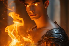 Elemental Mages,handsome men,fantasy,and magic,brought to life through the magic of AI