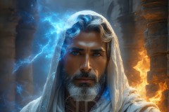 Elemental Mages,handsome men,fantasy,and magic,brought to life through the magic of AI