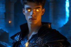 Elemental Mages,handsome men,fantasy,and magic,brought to life through the magic of AI