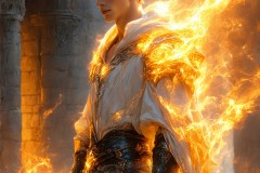 Elemental Mages,handsome men,fantasy,and magic,brought to life through the magic of AI