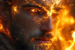 Elemental Mages,handsome men,fantasy,and magic,brought to life through the magic of AI