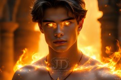 Elemental Mages,handsome men,fantasy,and magic,brought to life through the magic of AI